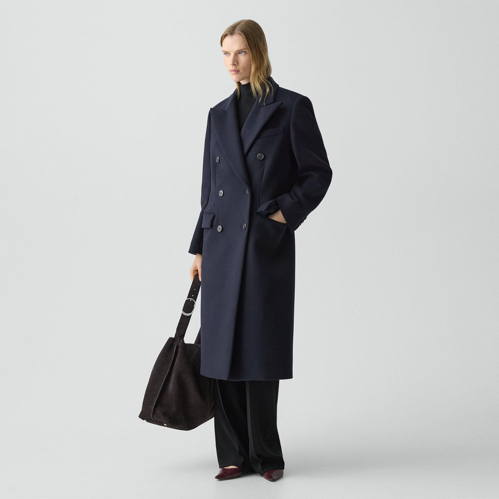 Double-Breasted Peacoat in Plush Melton - 3