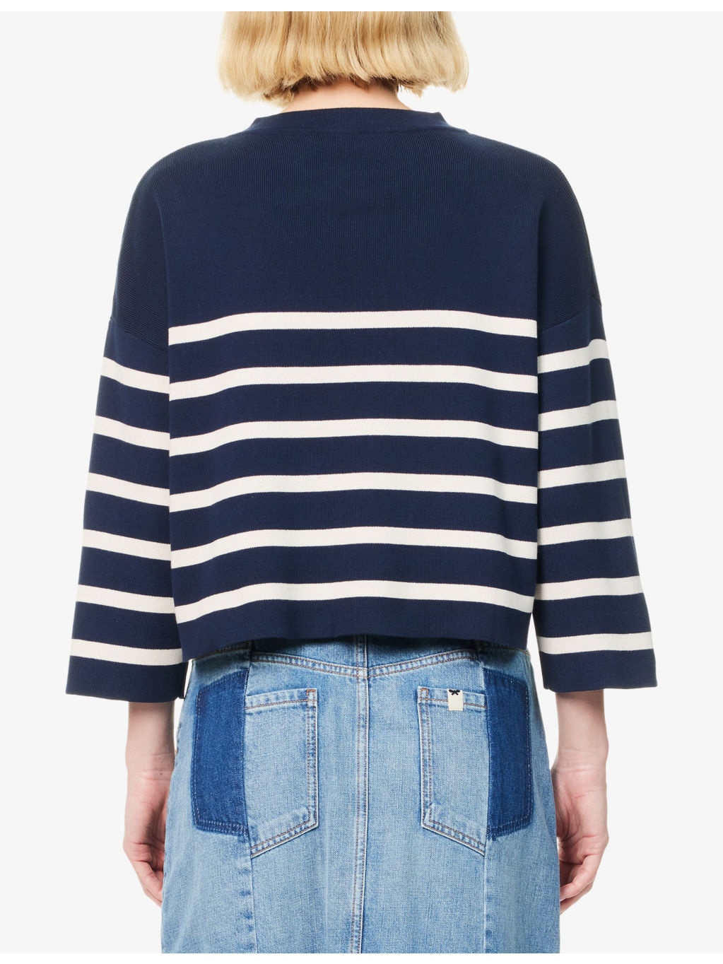 Pinide Stripe-Print Knitted Cotton Jumper - 4