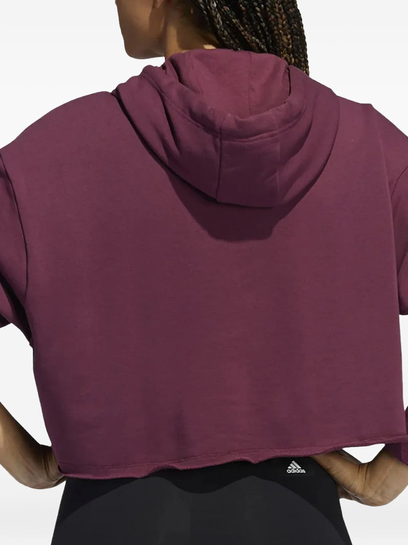 adidas logo-print hoodie outlook