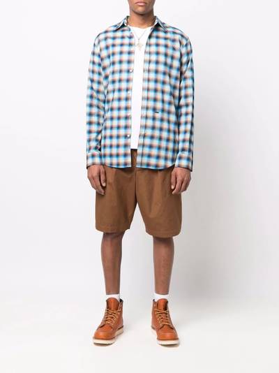 DSQUARED2 check-print long-sleeve shirt outlook