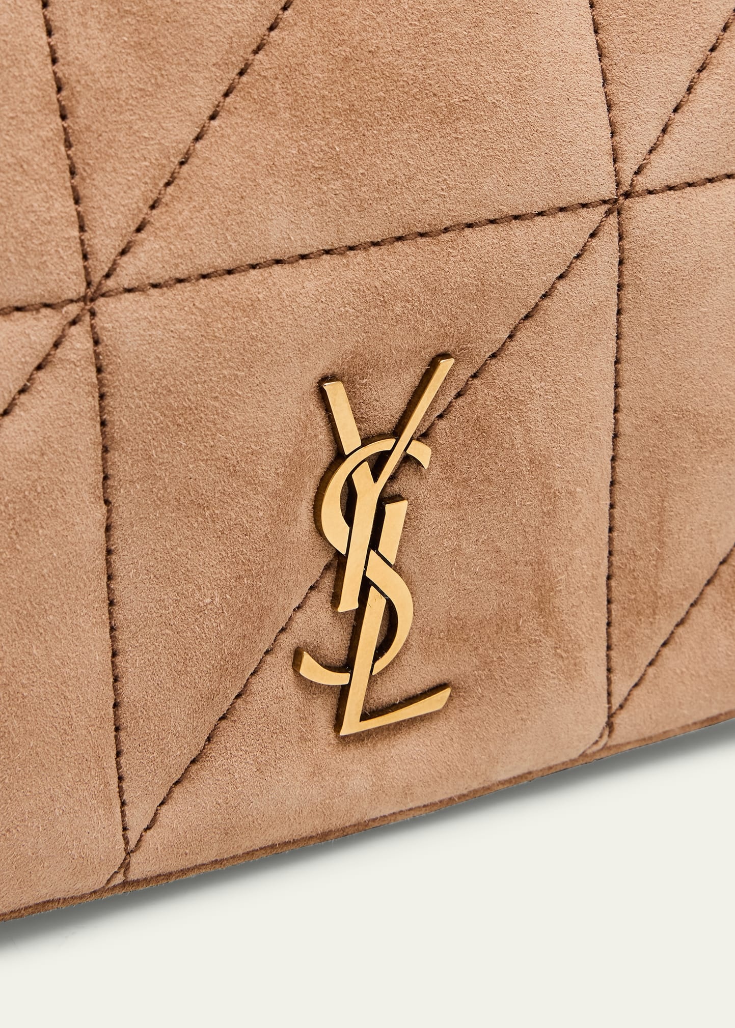 Jamie 4.3 Mini YSL Chain Shoulder Bag in Quilted Suede - 5