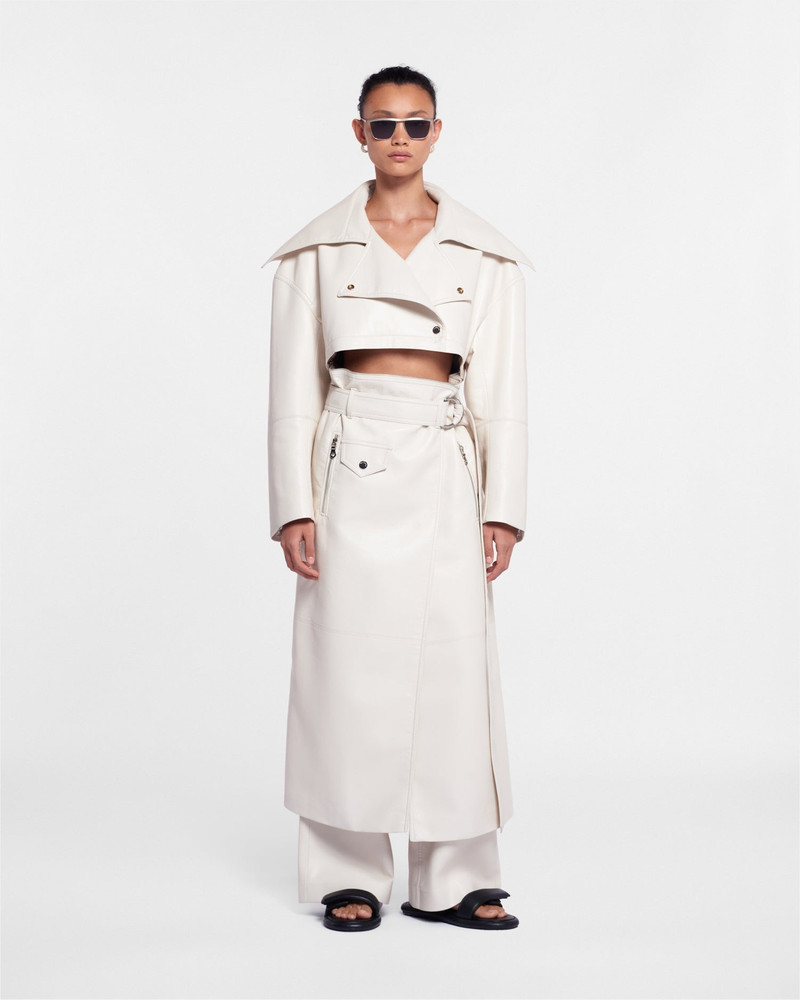 Nanushka Regenerated Leather Biker Coat outlook