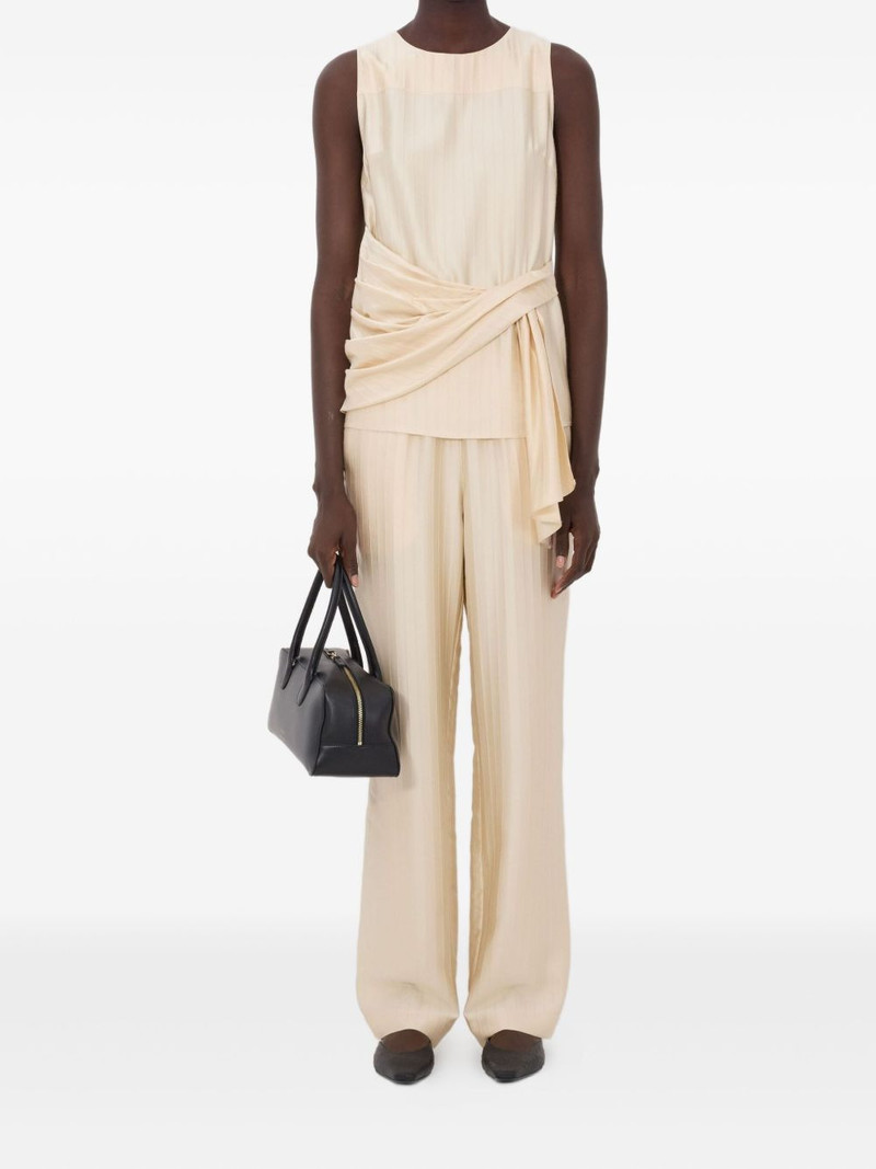 Loulou de Saison fonda striped draped top outlook