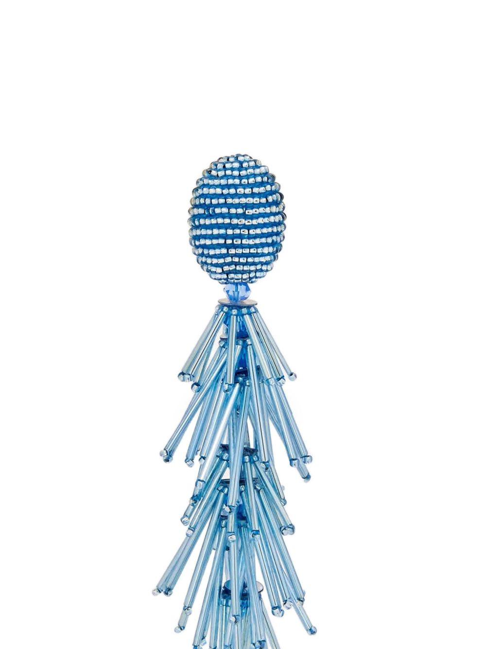 beaded tassel earrings - 2