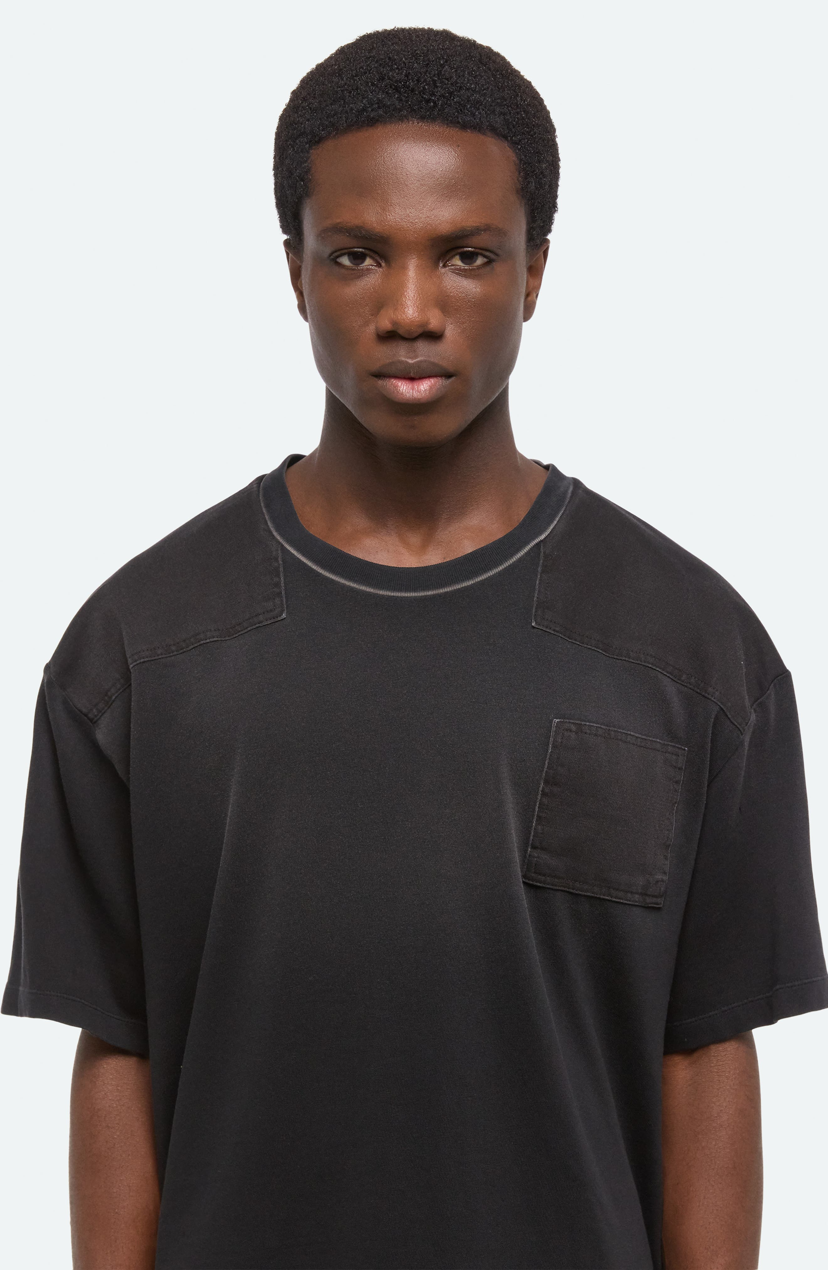 Helmut Lang Patch Cotton T-Shirt in Black at Nordstrom - 4
