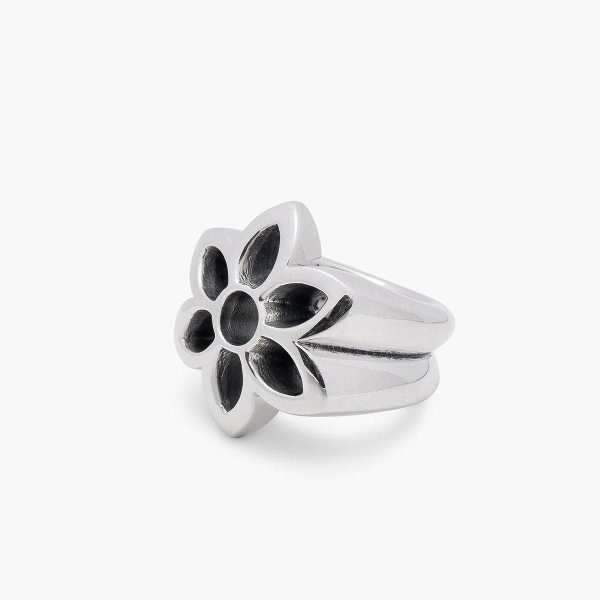 RS-28L GOOD ART HLYWD Model 28 Ring Large  - Sterling Silver - 3