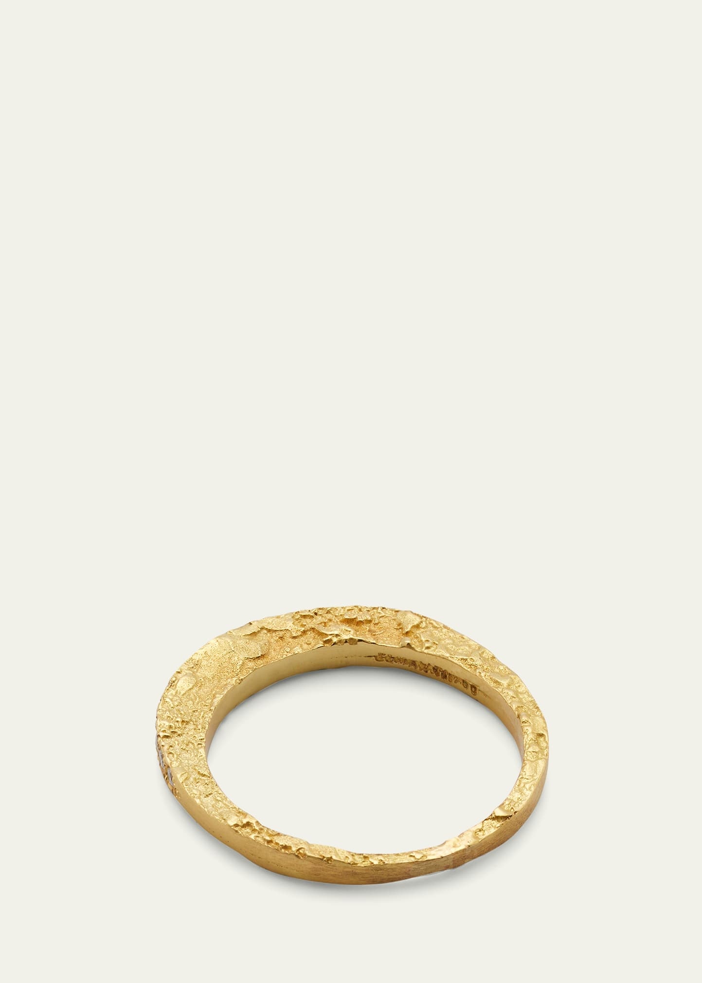 Paloma Moon Ring in 18K Solid Yellow Gold with Top Wesselton VVS Diamonds - 4