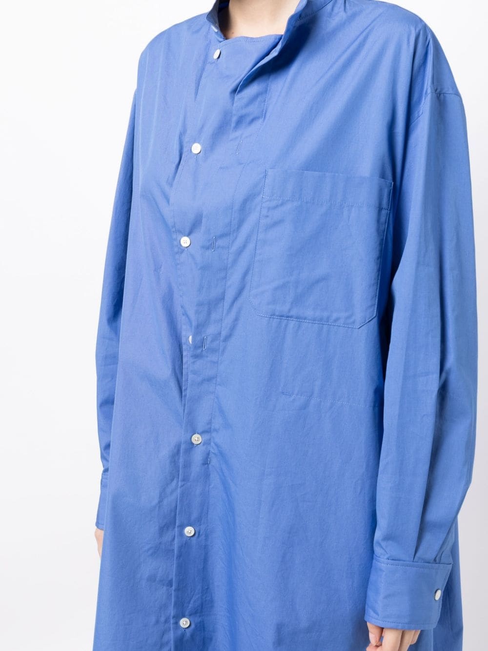 organic-cotton poplin shirtdress - 5