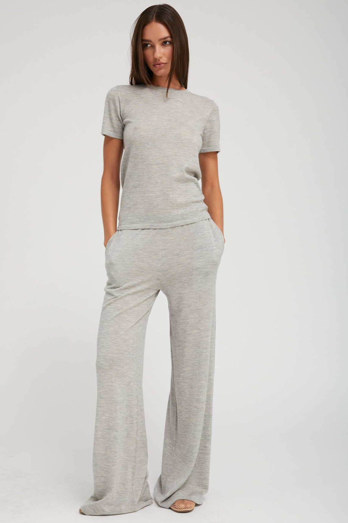 OXFORD ULTRA FINE CASHMERE TEE - 2
