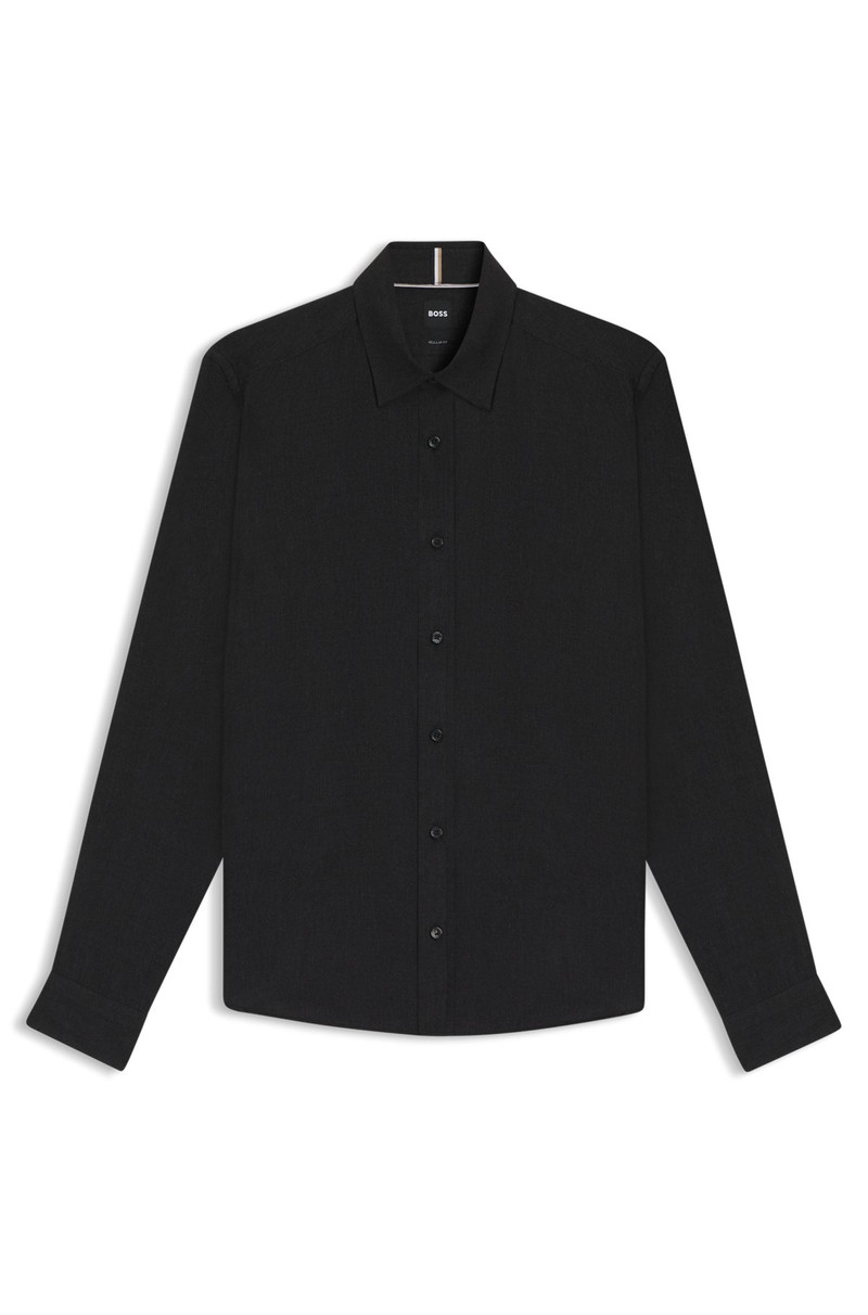 REGULAR-FIT SHIRT IN COTTON-BLEND FLANNEL 1