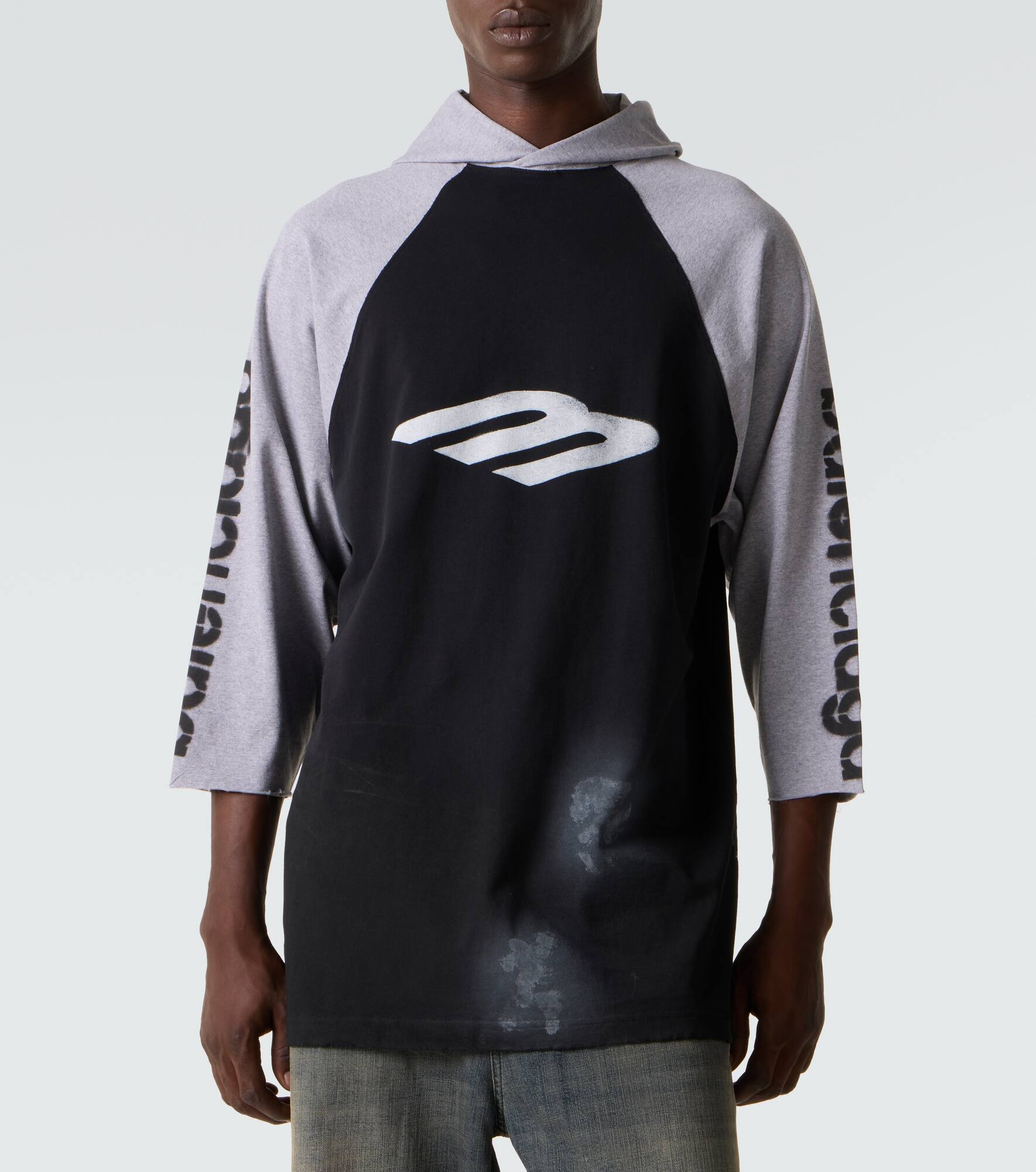 Hooded cotton-blend jersey T-shirt - 3