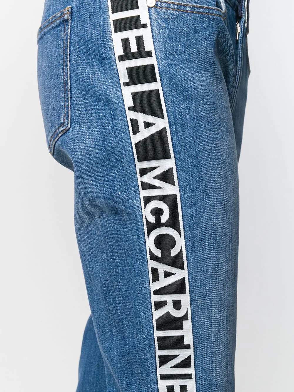 logo tape jeans - 5