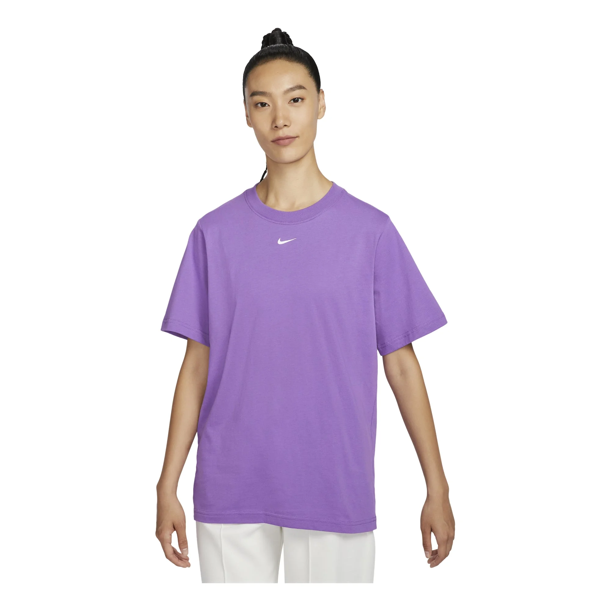 (WMNS) Nike Sportswear T-Shirt Asia Sizing 'Purple' FD4150-521 - 1