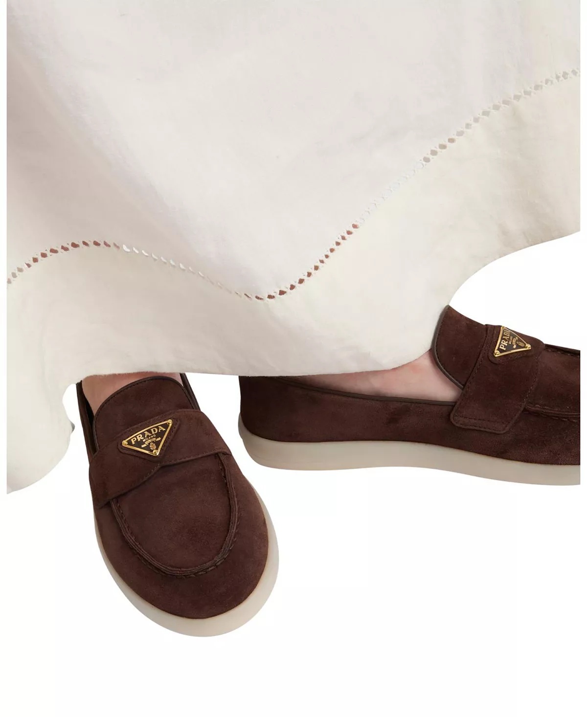 Women's Suede Leather Loafers - 2