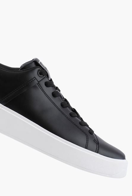 Black and white leather B-Court sneakers - 6