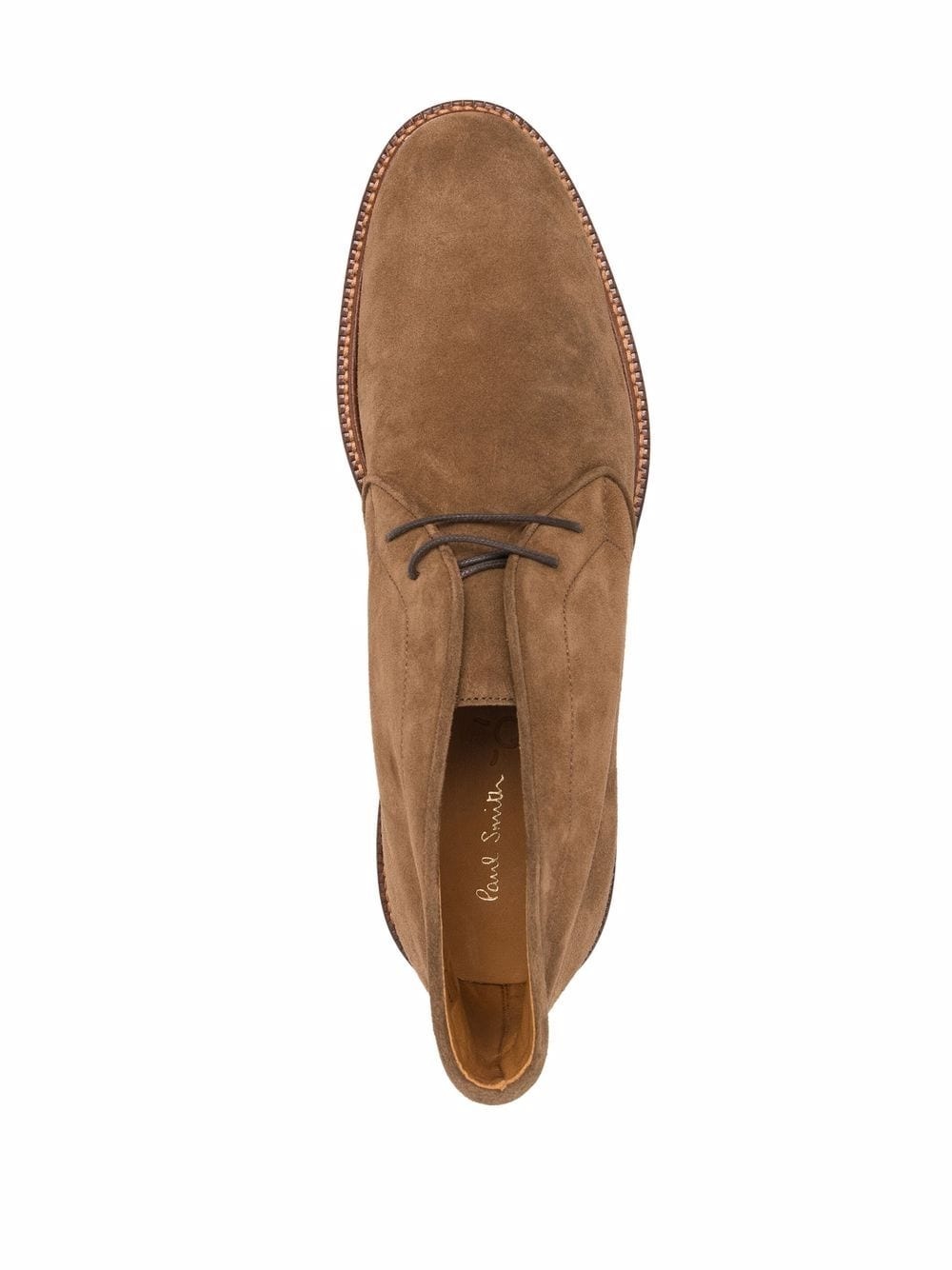 lace-up suede desert boots - 4