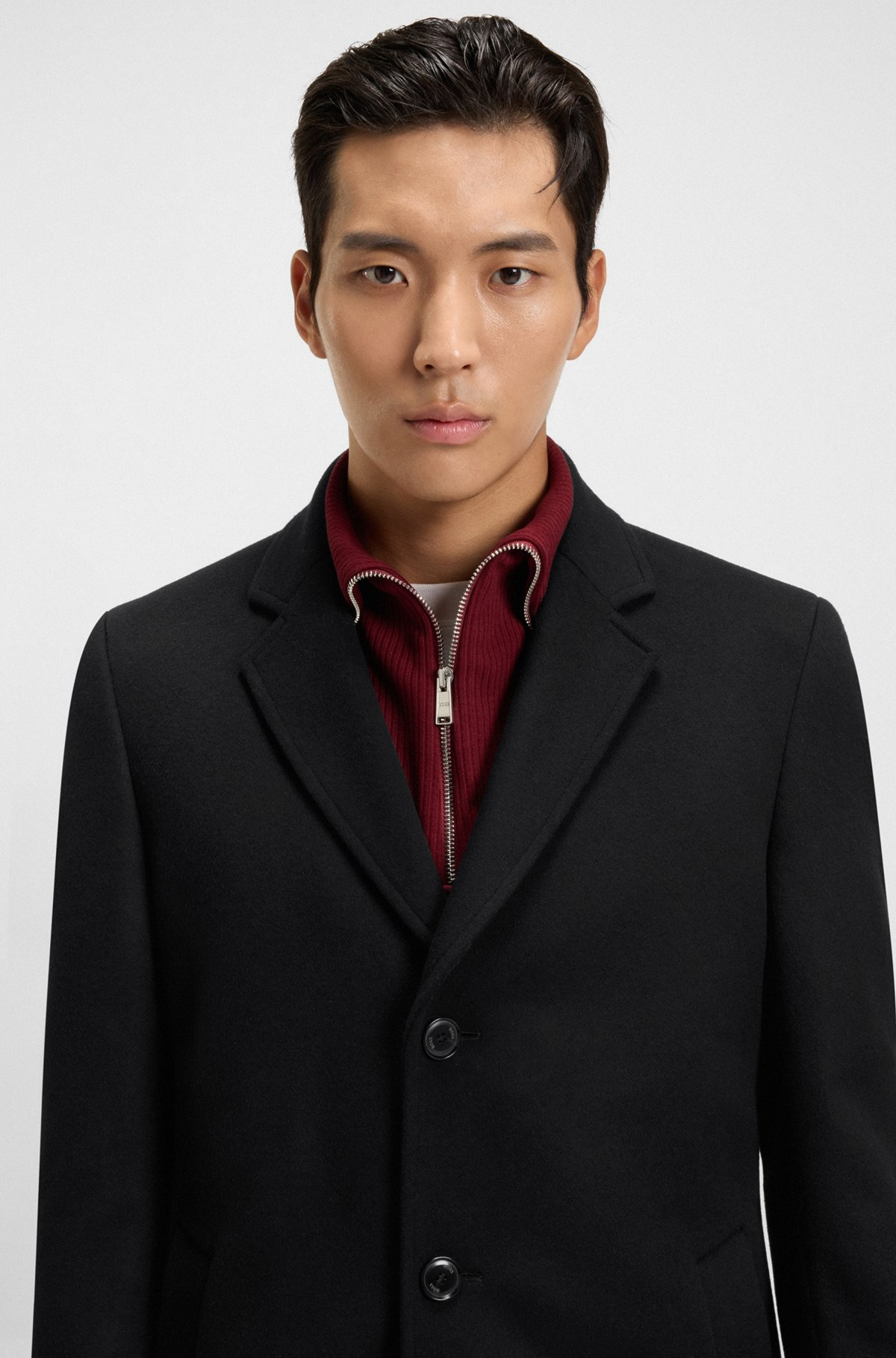 FORMAL COAT IN A WOOL BLEND - 3