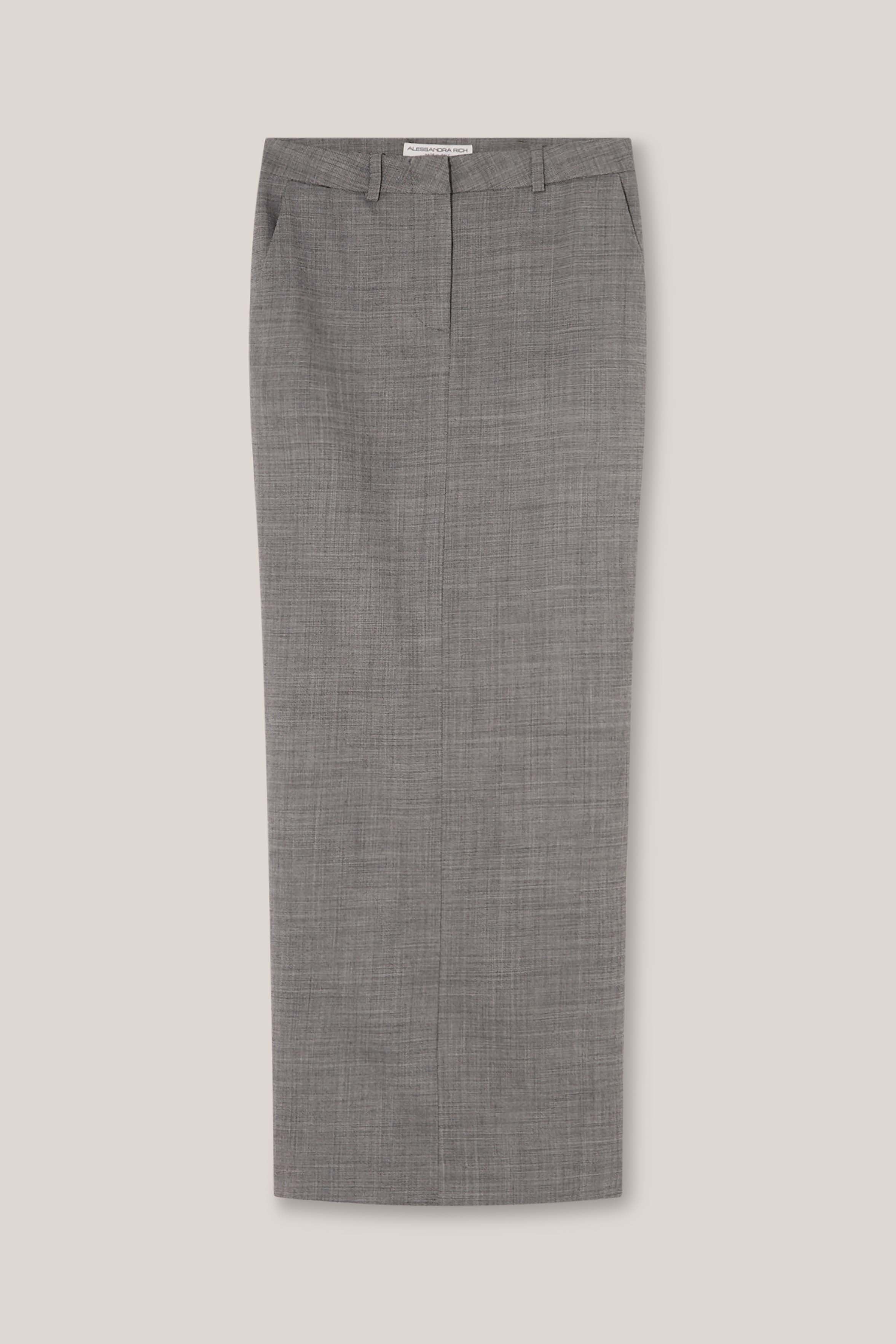 Micro Checked Maxi Skirt - 4