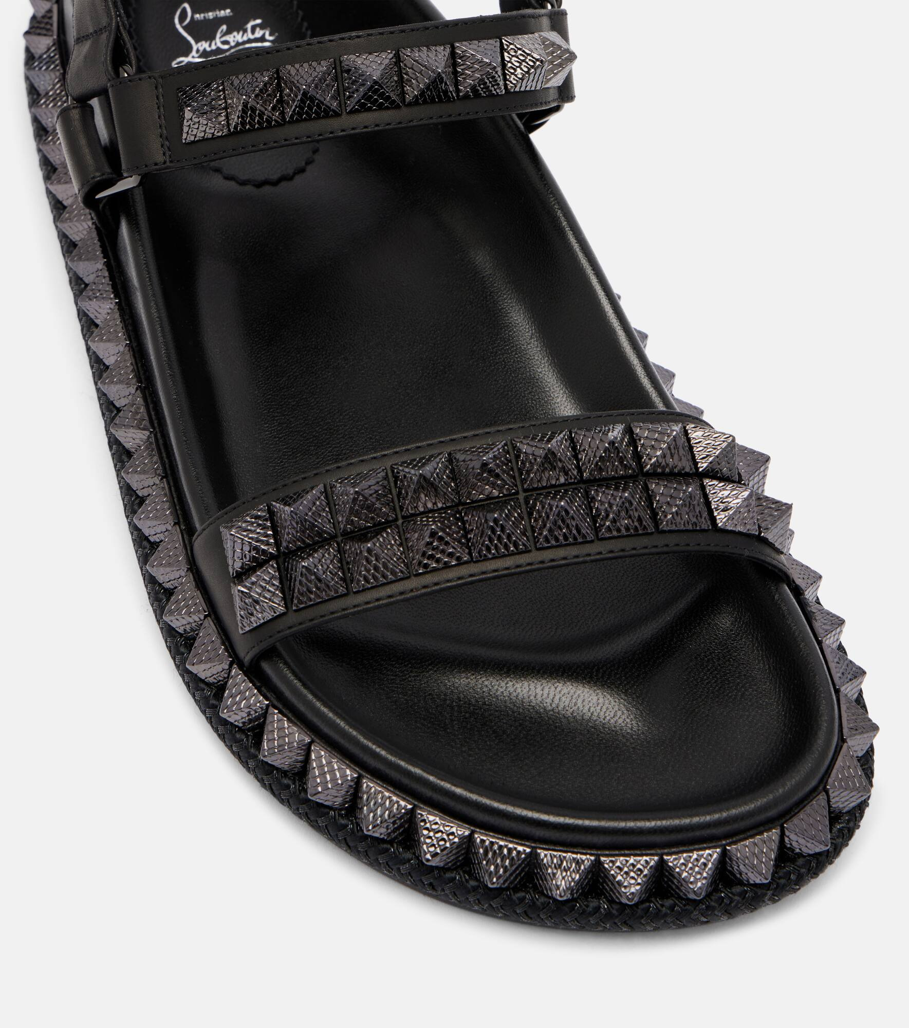 Pyrabizz spiked leather sandals - 5