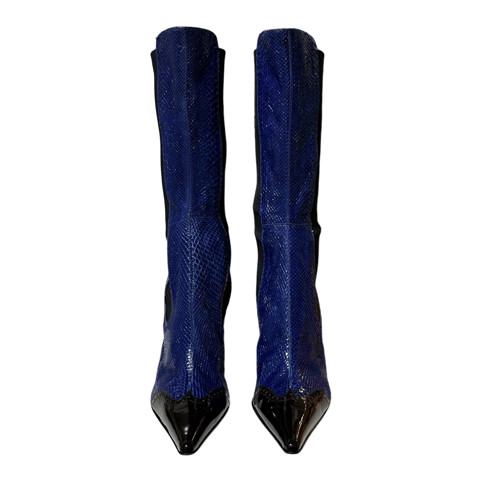 DOLCE&GABBANA Fall Winter 2004 Python Pointed Knee Boots - 2