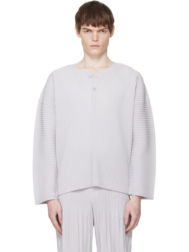 Gray Monthly Colors February Henley 1