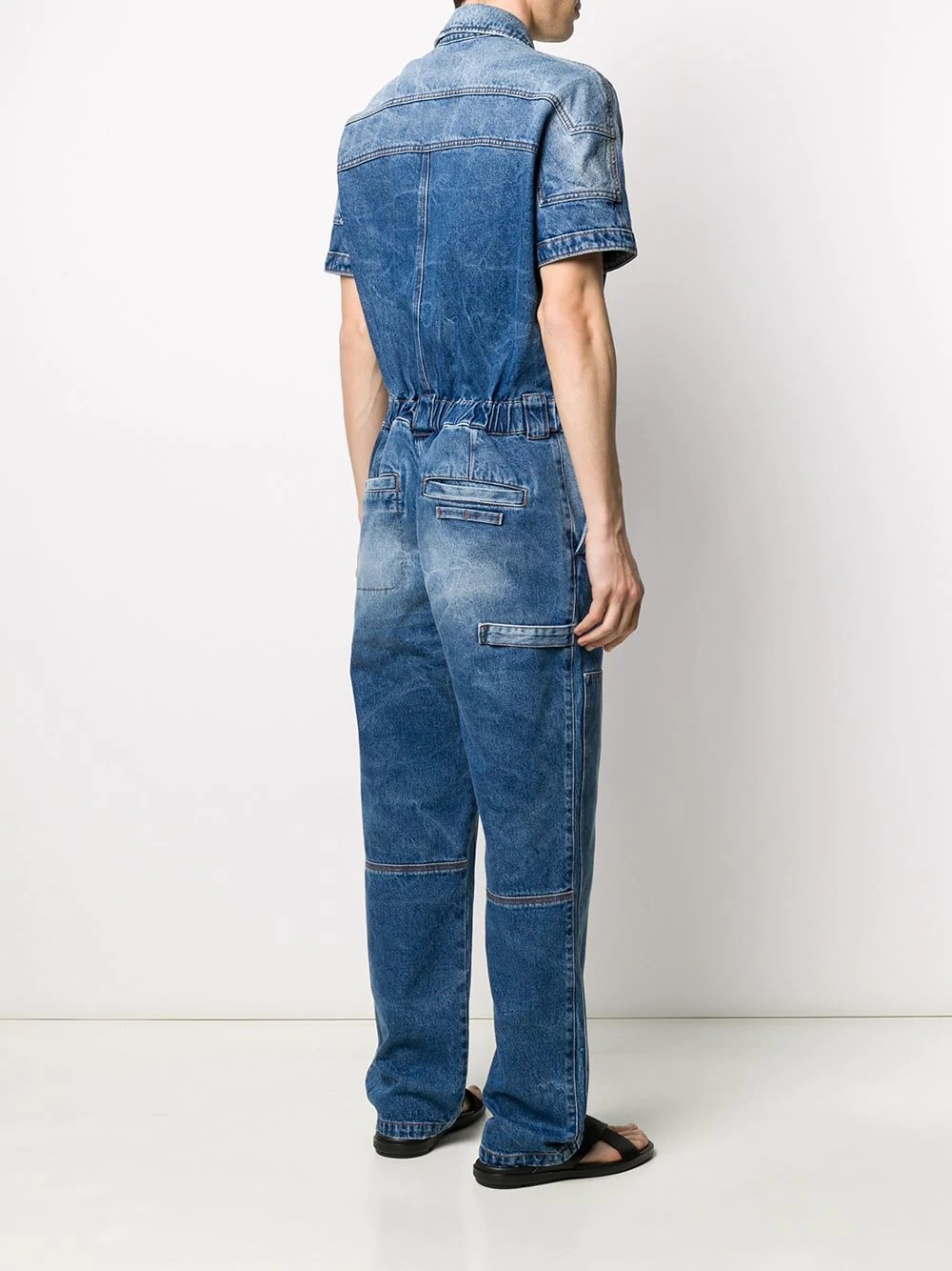 workwear denim overall - 4