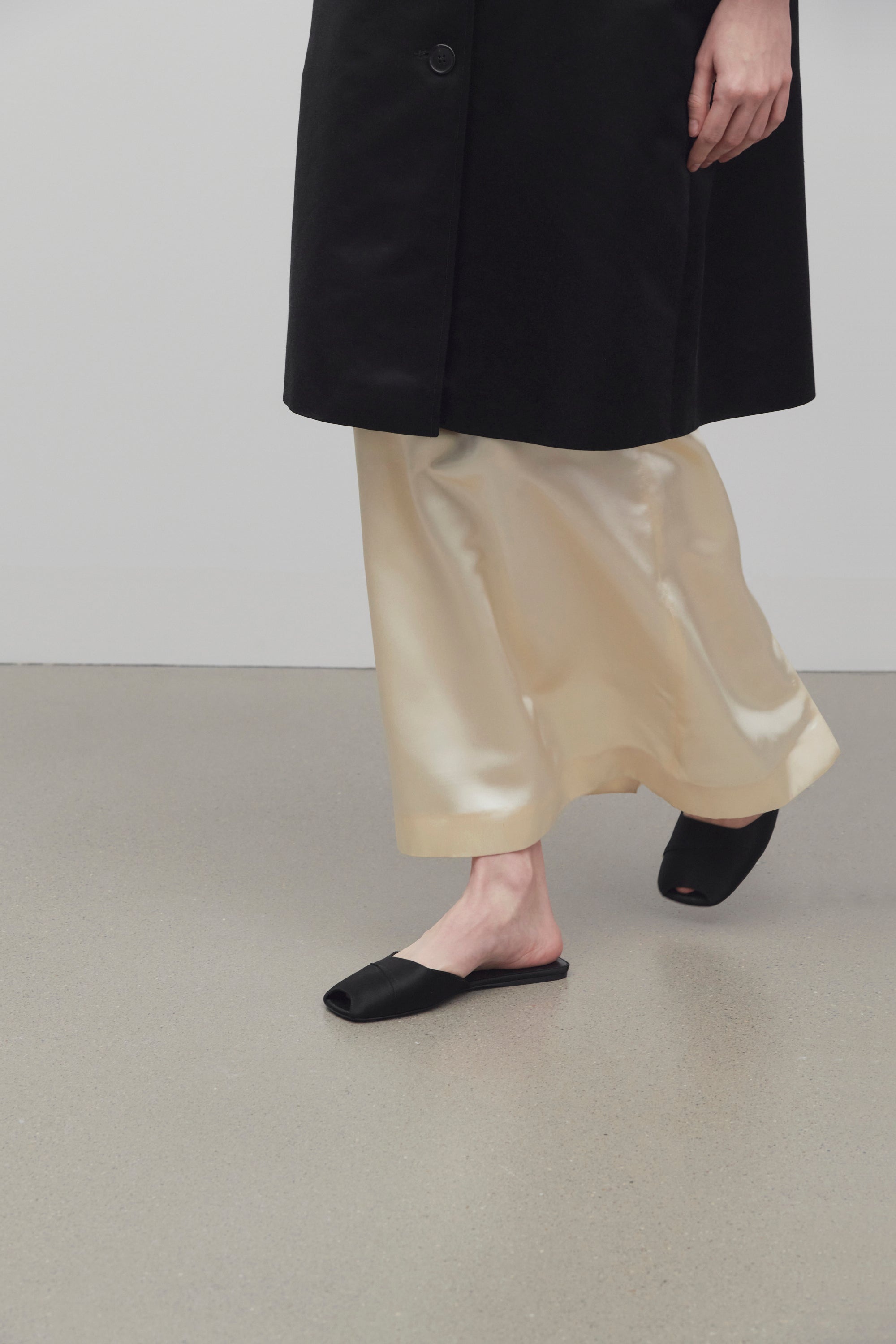 The Row Milla Flat in Satin | REVERSIBLE