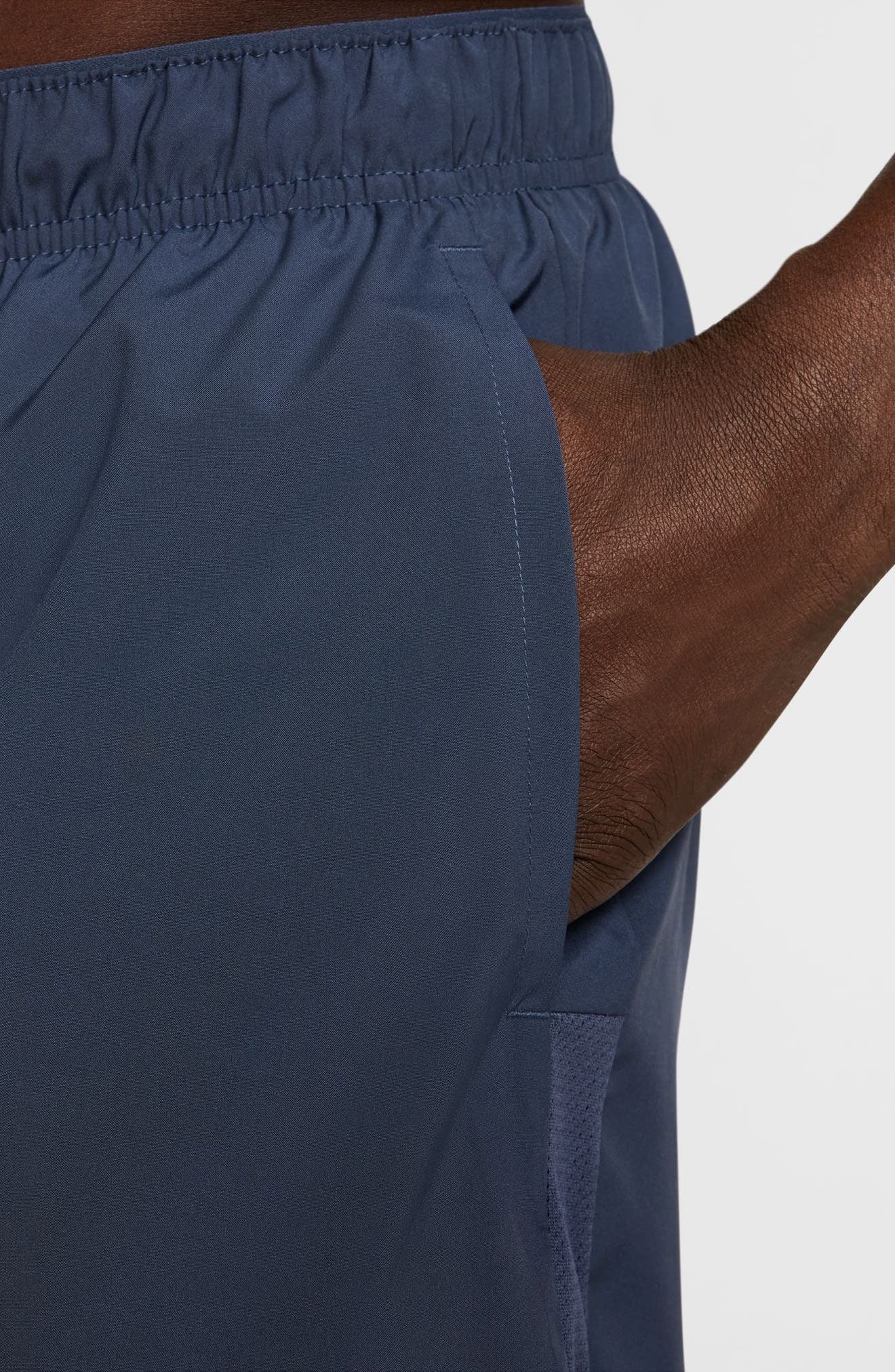 Nike Dri-FIT Challenger 5-Inch Brief Lined Shorts in Thunder Blue at Nordstrom - 5