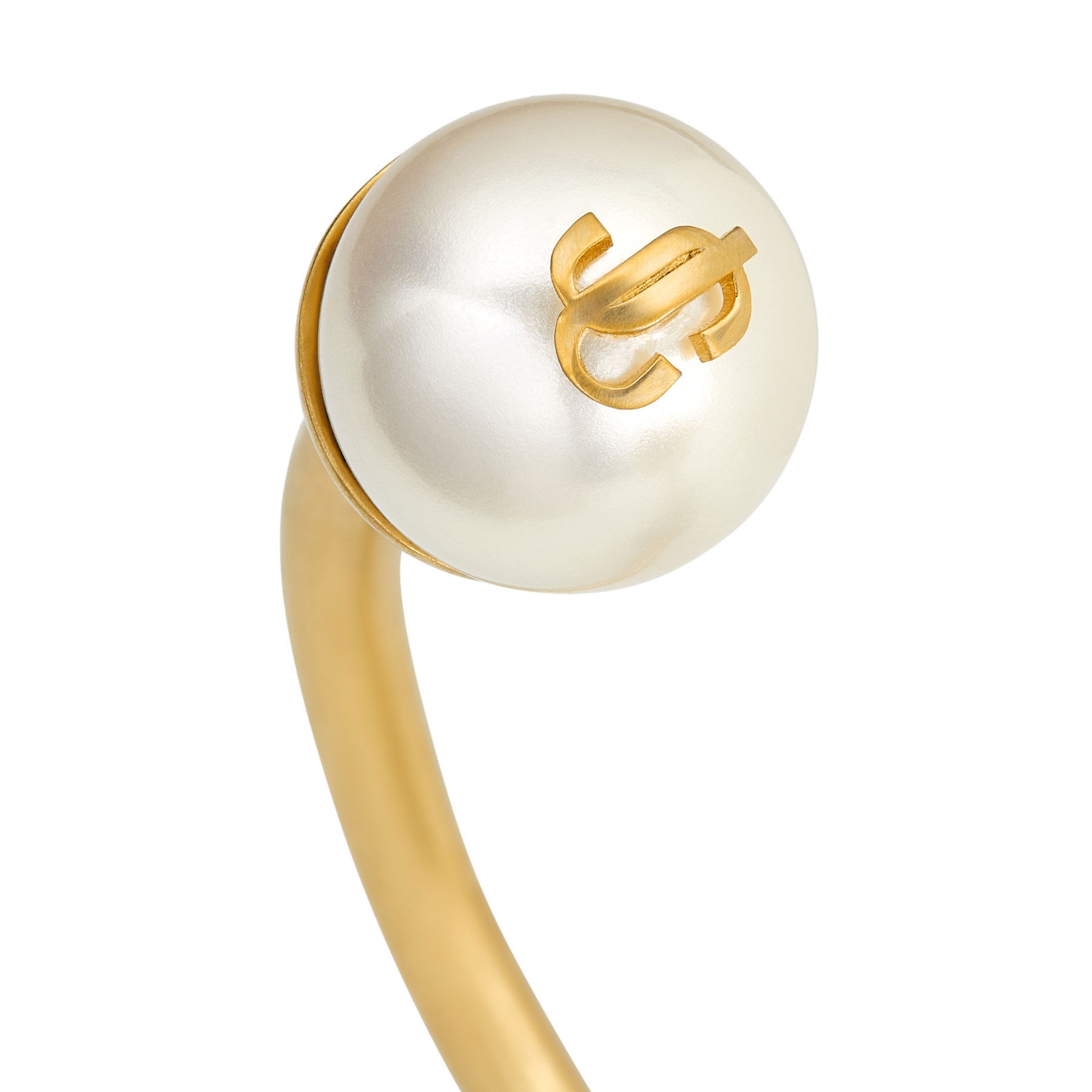 Petal Cuff
Gold-Finish Cuff Bracelet with Pearl and Crystal embellishment - 4