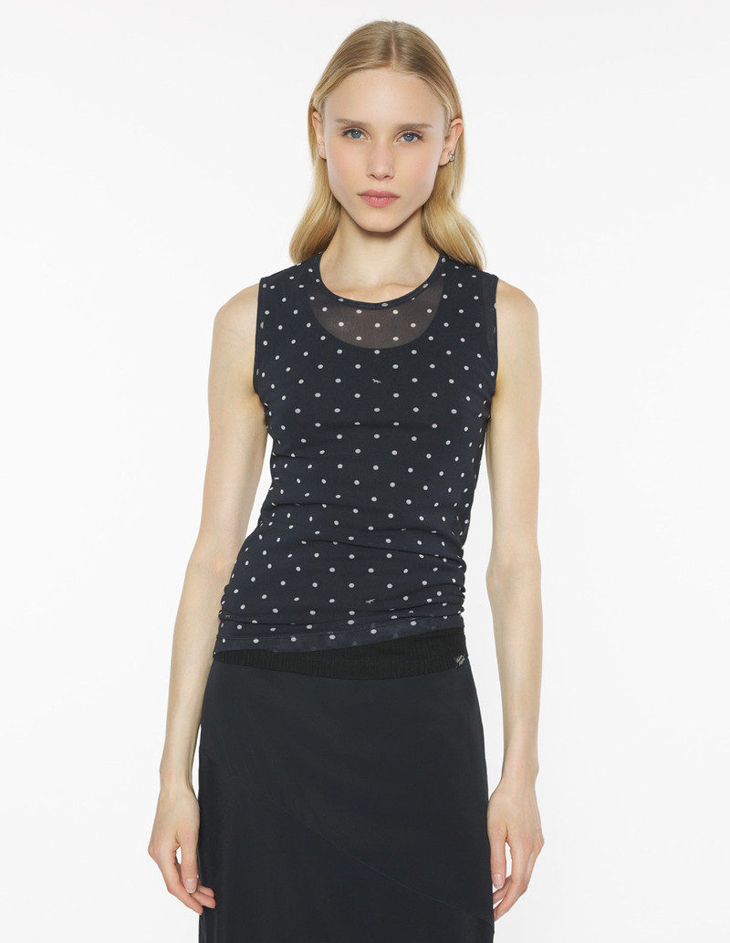 POLKA DOT FOX MESH TANK TOP 3