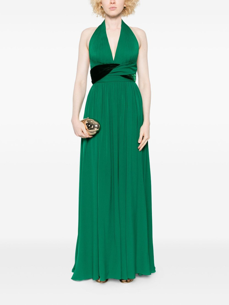 ELIE SAAB V-neck A-line maxi dress outlook