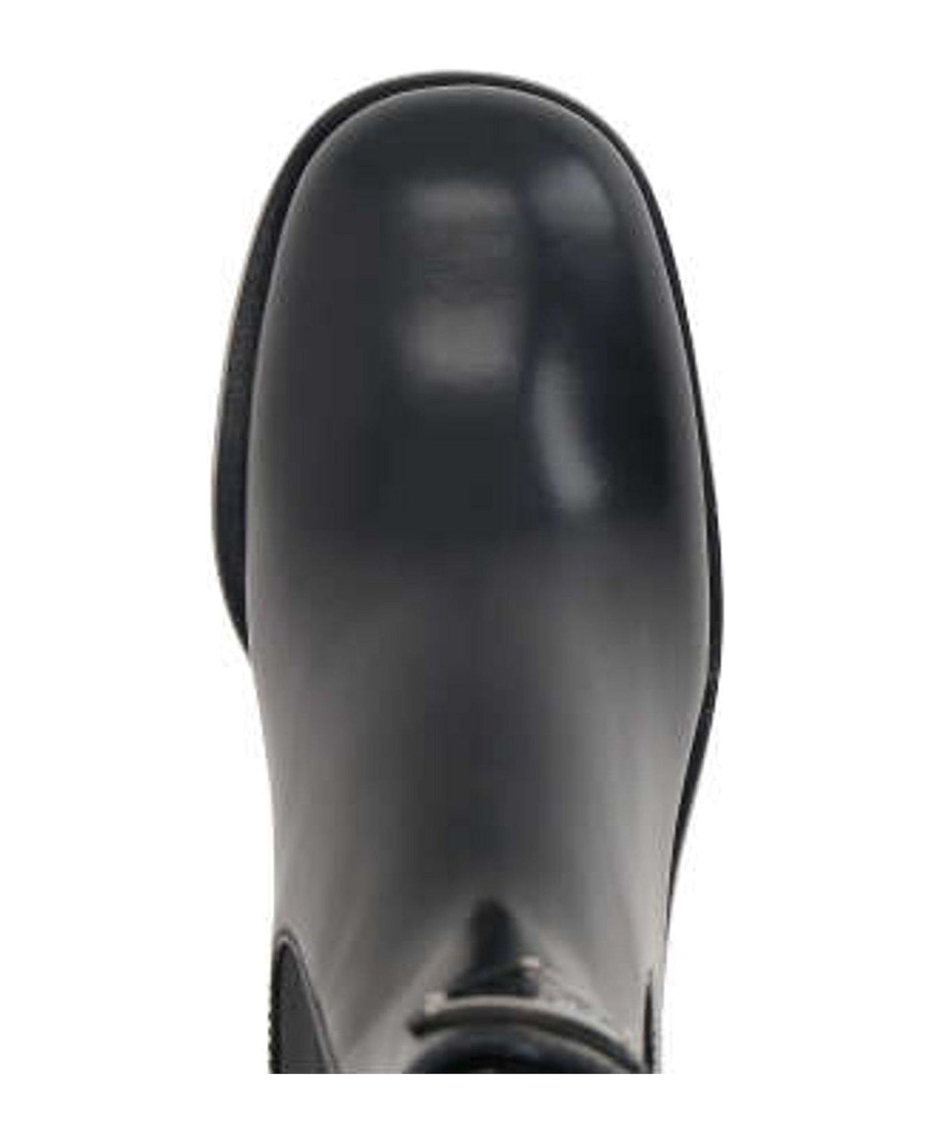 Triangle-logo Ankle Boots - 3