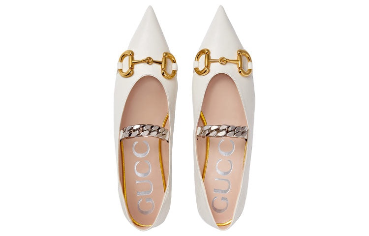 (WMNS) Gucci Shoe White 621161-1RH00-9050 - 3