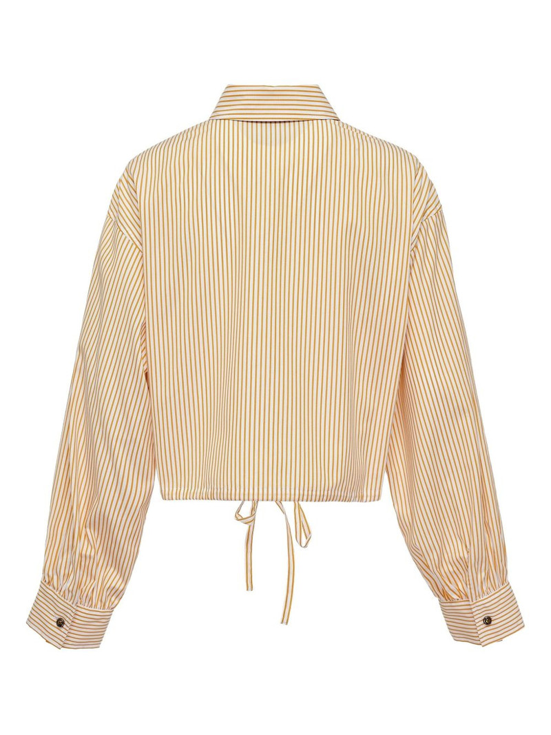 rag & bone striped drawstring-hem shirt outlook