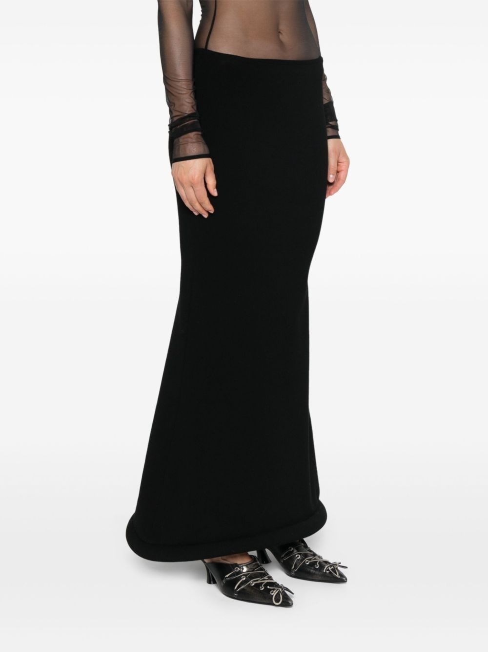 3D knitted maxi skirt - 3