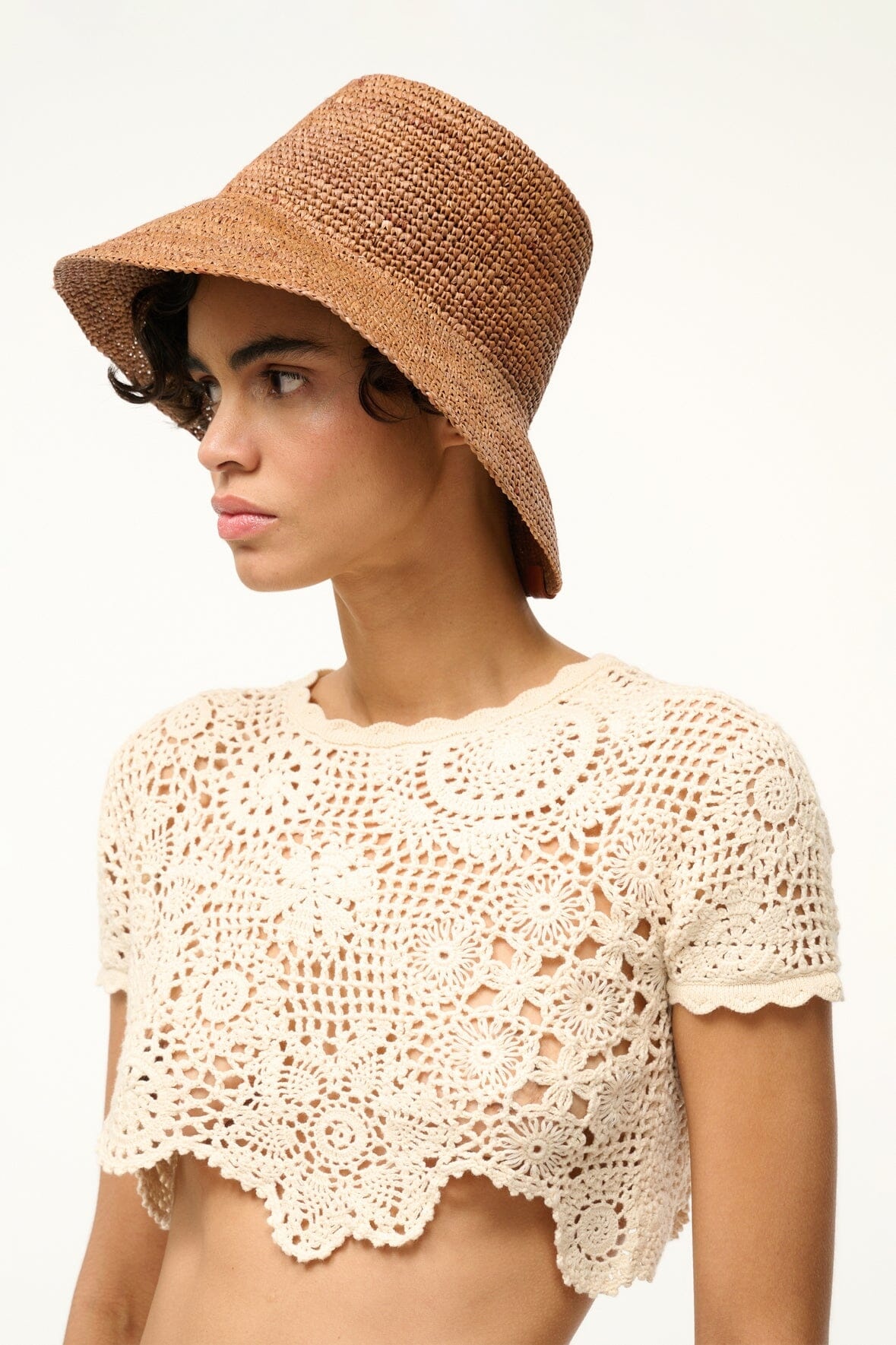 STAUD RITA BUCKET HAT TAN - 4