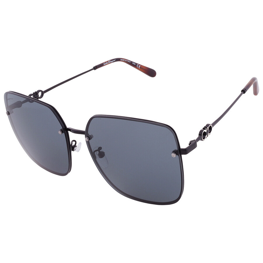 Ferragamo Grey Square Ladies Sunglasses SF280SA 001 61 - 3