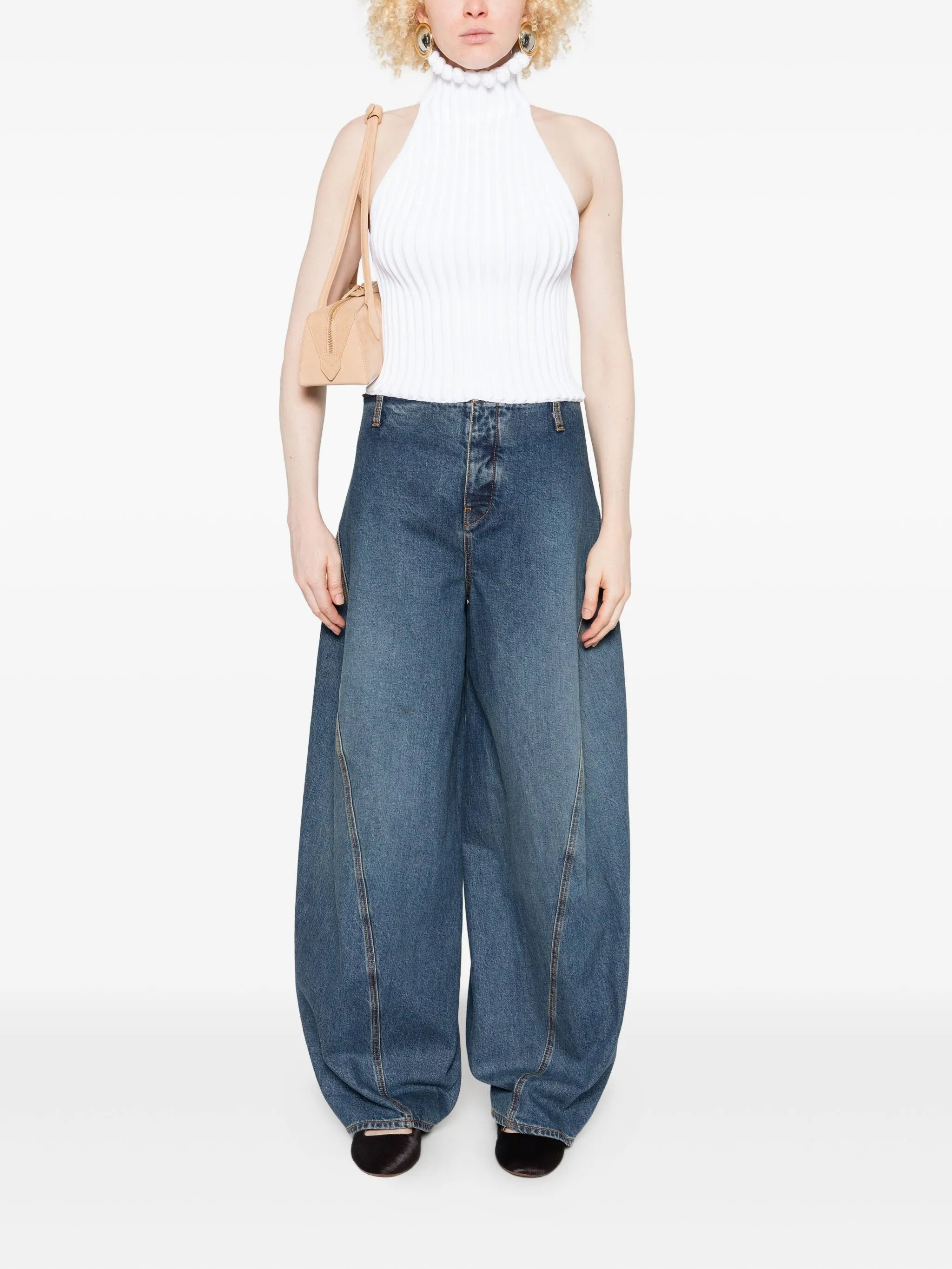 Alaïa Pom-pom Halterneck Top - 2