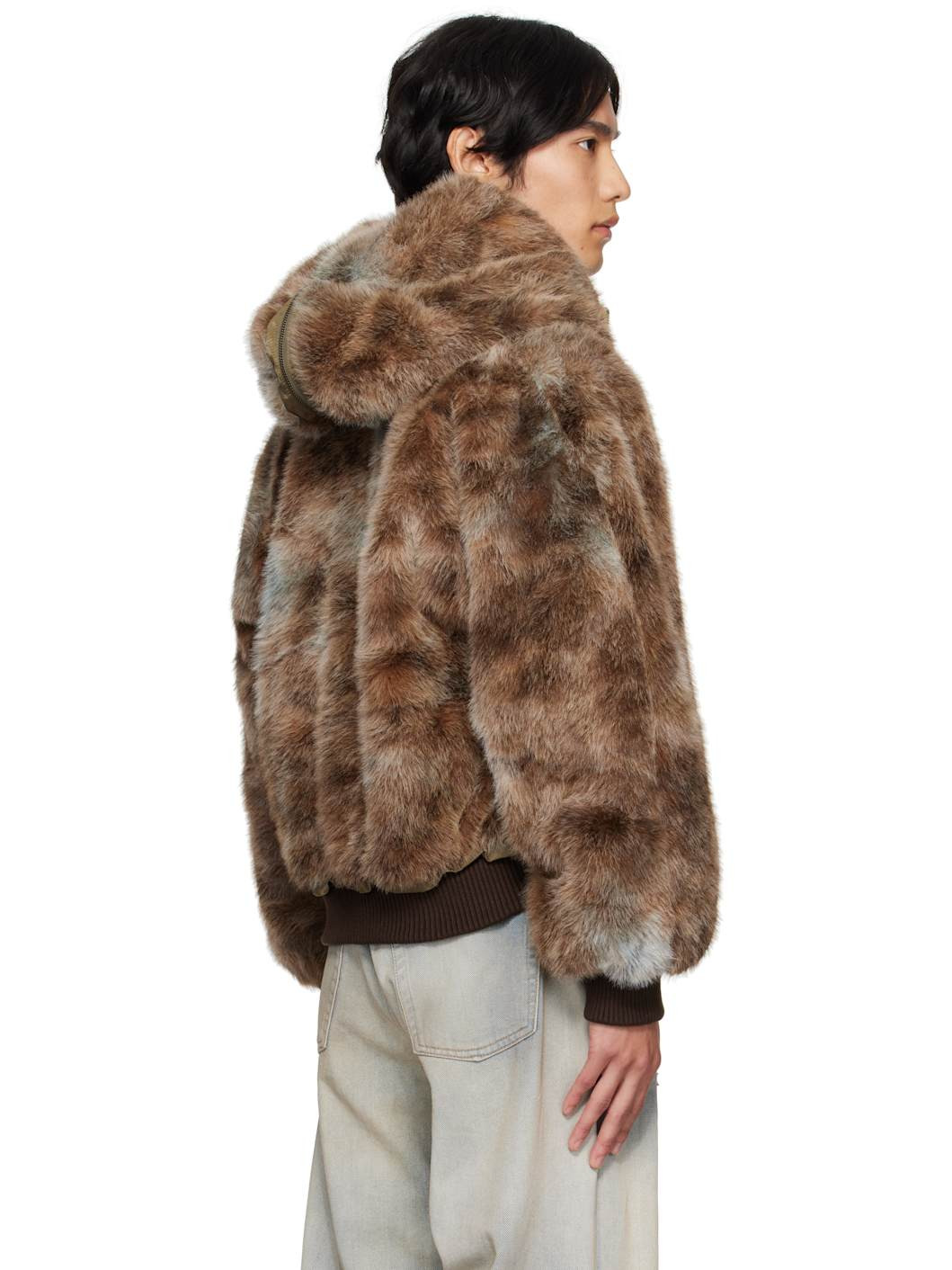 Brown Vanessa Faux-Fur Jacket - 3