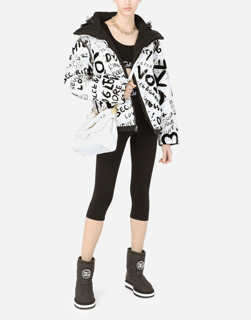 Nylon ankle boots with DG logo 5