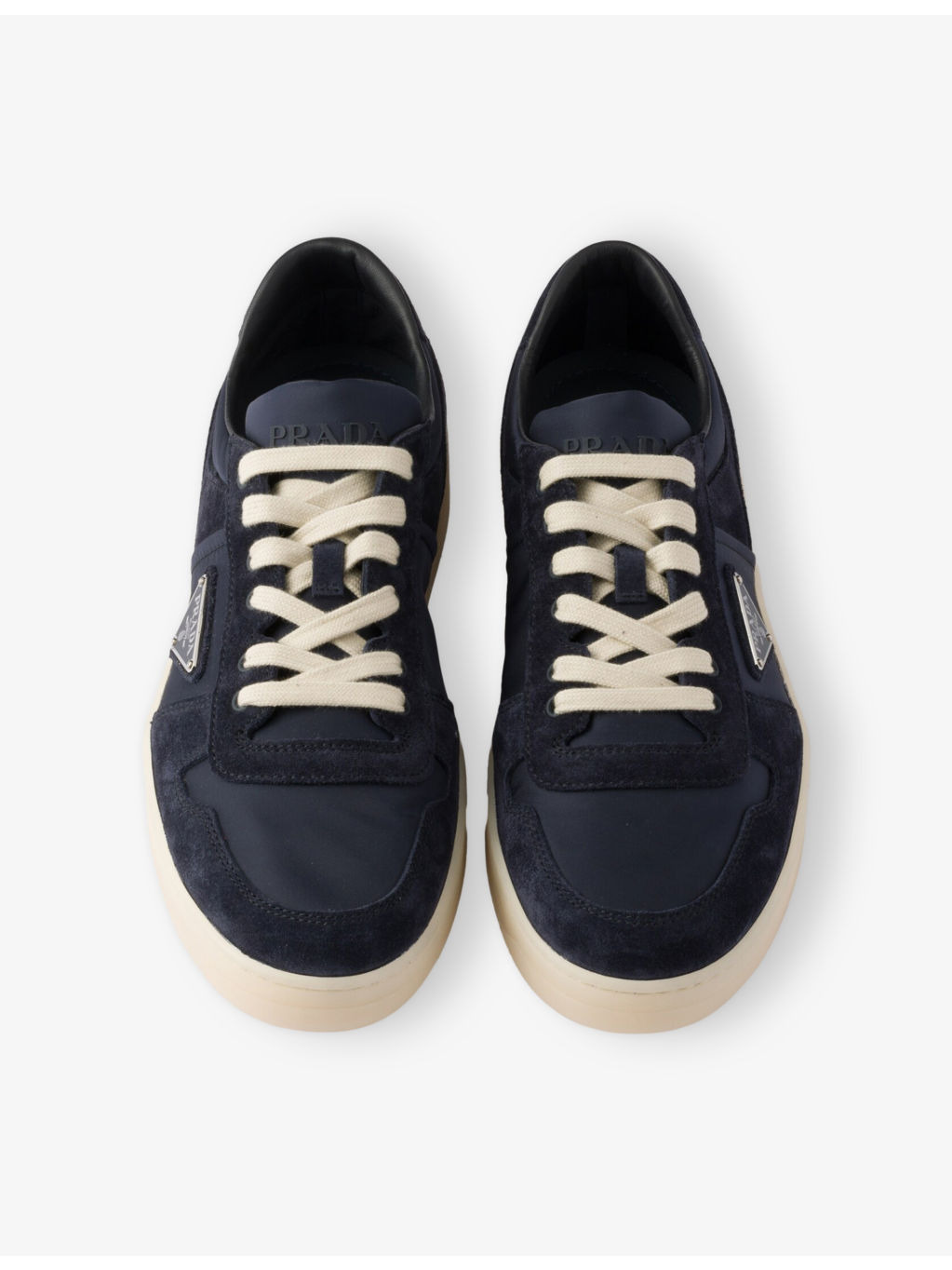 Downtown Re-Nylon and Suede Low-Top Trainers - 2