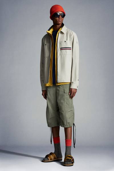 Moncler Tricolor Accent Overshirt outlook