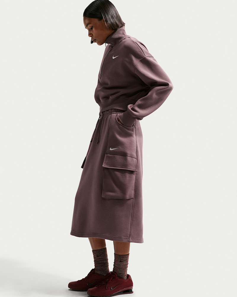 Nike Sportswear Phoenix Fleece Women's Cargo Midi Skirt 4