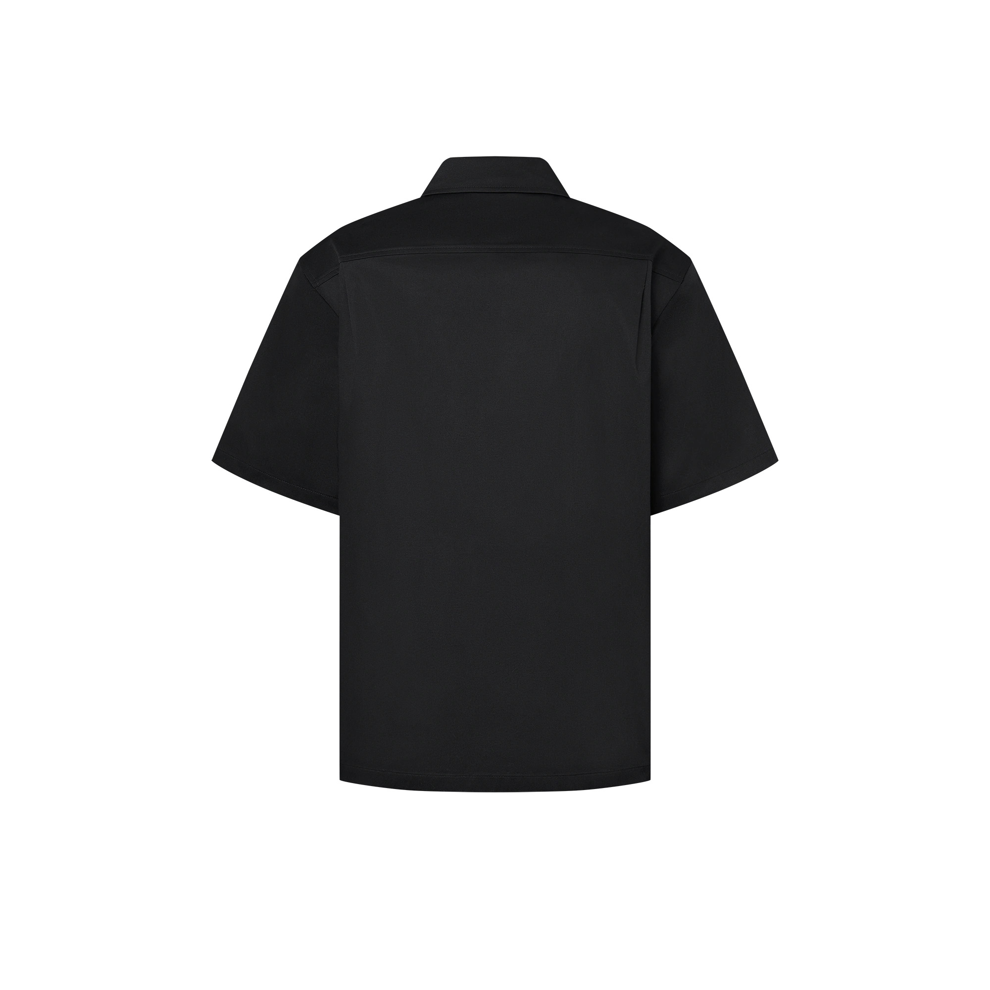 Flocked Short-Sleeved Cotton Shirt - 3