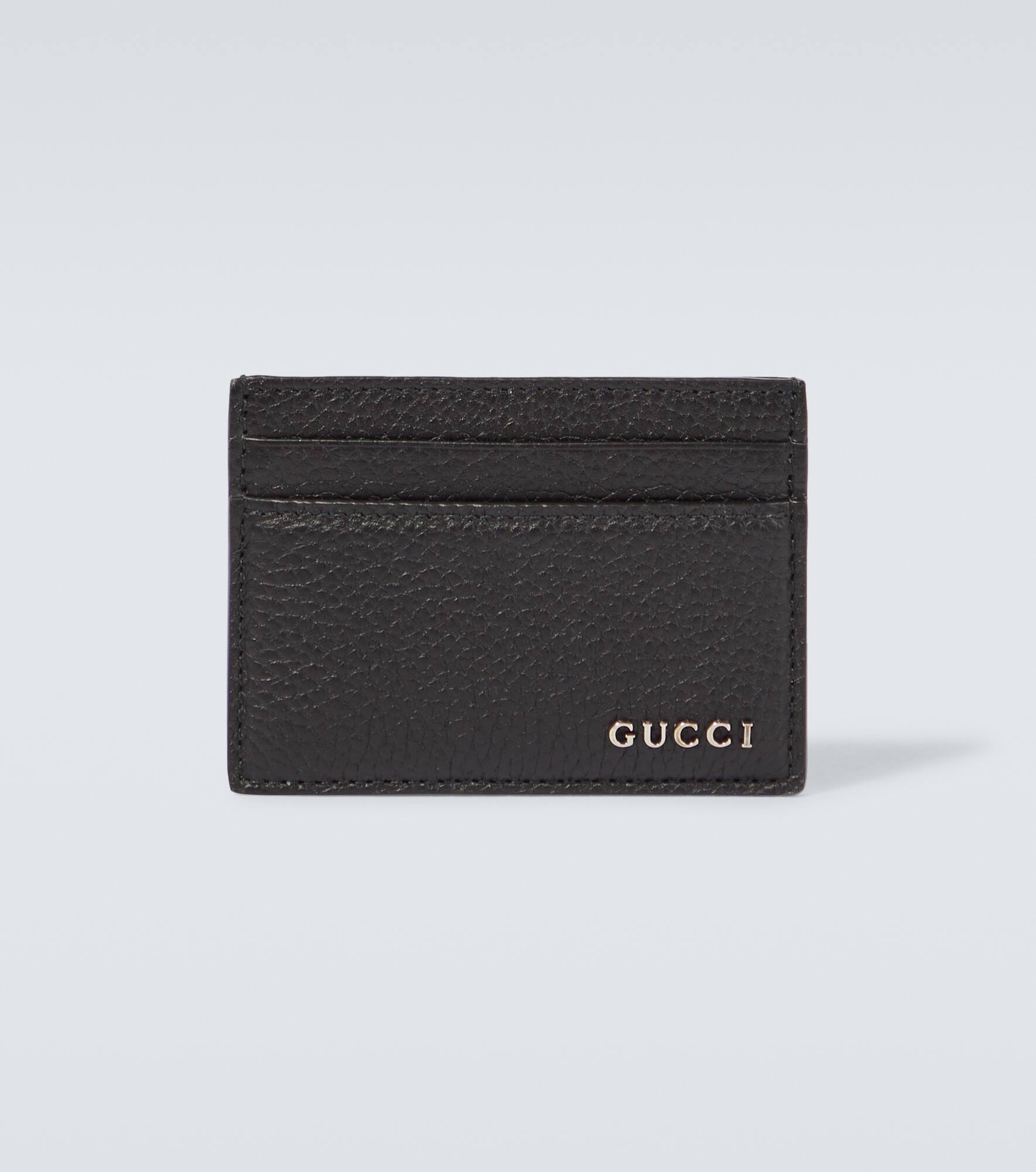 Logo leather card holder - 1