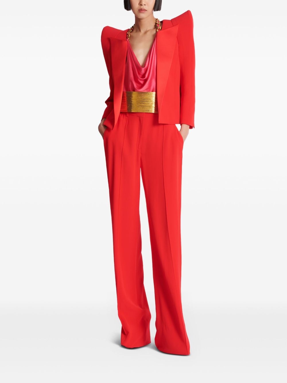crepe tailored trousers - 2