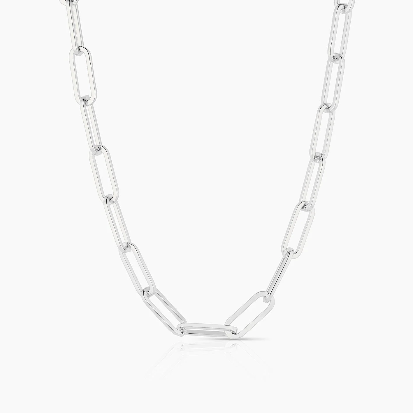 Paperclip Top THATCH Allegra Paperclip Necklace - 7094248800303#RHODIUM PLATED ...