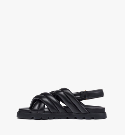 MCM Cross Sandals in Lamb Leather outlook