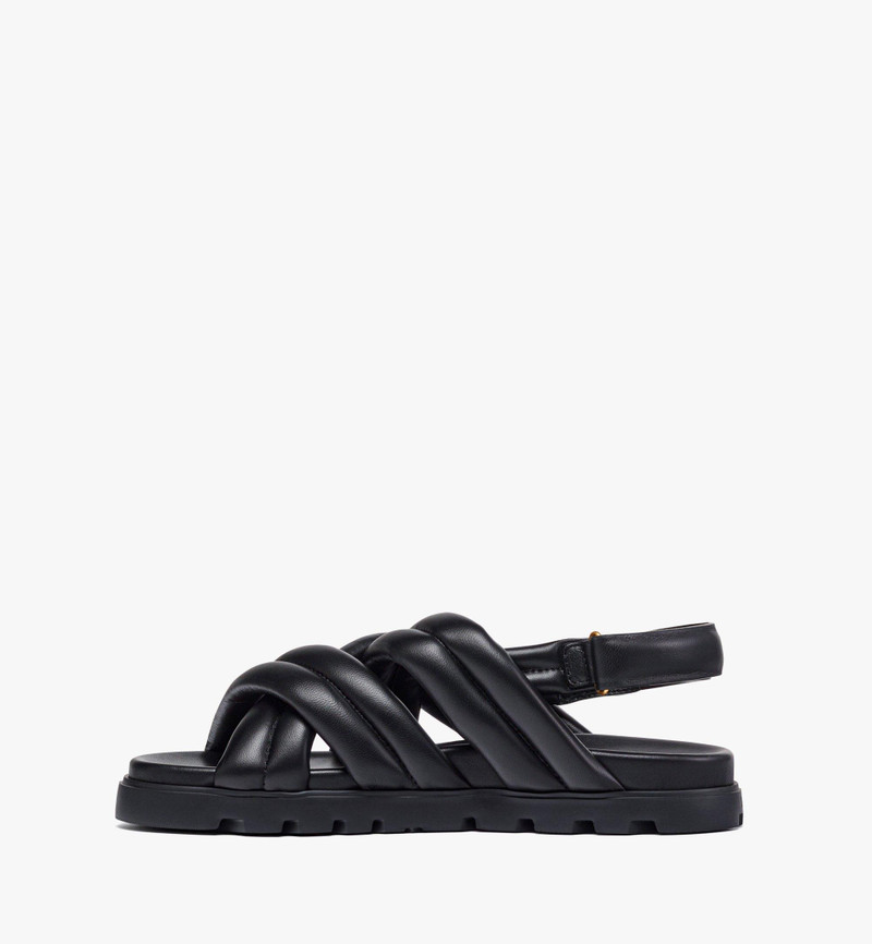 MCM Cross Sandals in Lamb Leather outlook