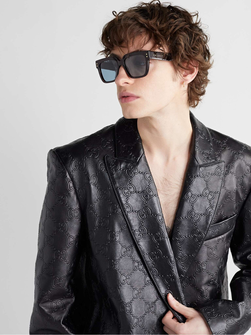 GUCCI Square-Frame Tortoiseshell Acetate Sunglasses outlook